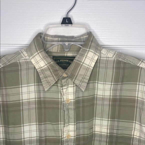 Filson Green Casual Button Down Shirt - Picture 2 of 6